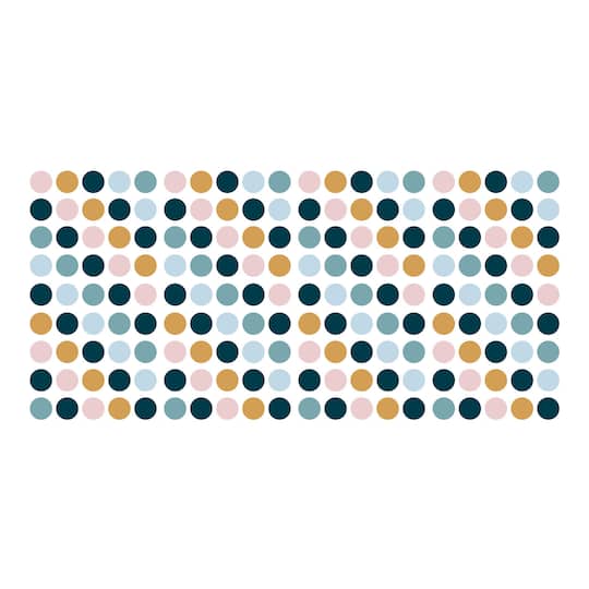 RoomMates Pink, Yellow & Blue Dot Peel & Stick Wall Decals